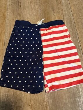 Carter's Navy, Red & White Star-Striped Shorts
